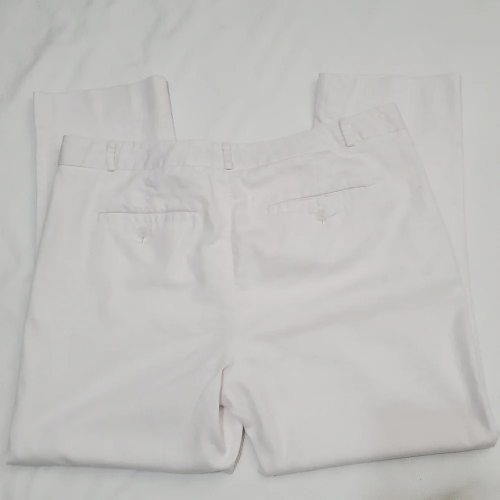 Banana Republic Avery Linen Blend Straight Crob Leg Lined Pants  14